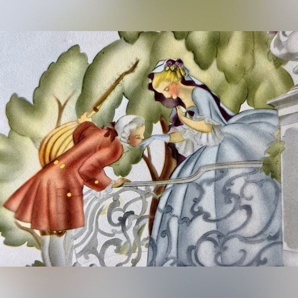 Vintage 1941 Milton A. Bleier & Co. French Provincial Water color print - Picture 4 of 8